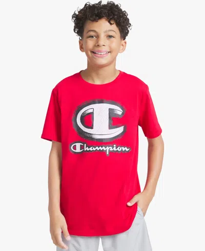 Champion Kids' Boys' 7-16 Short-sleeve Crewneck T-shirt In Red