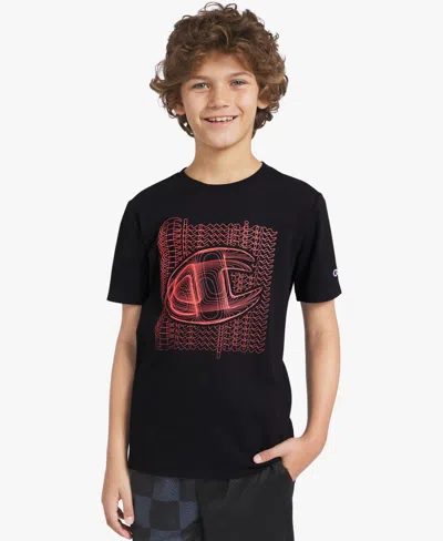 Champion Kids' Boys' 8-20 Short-sleeve Crewneck T-shirt In Black