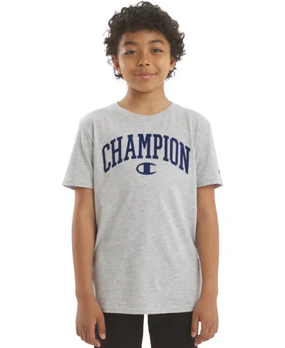 Champion Kids' Boys' 8-16 Graphic Short-sleeve T-shirt In Gray Heather