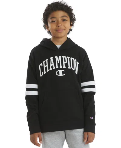 Champion Kids' Boys' 8-20  Logo Oversized Hoodie In Black Onyx