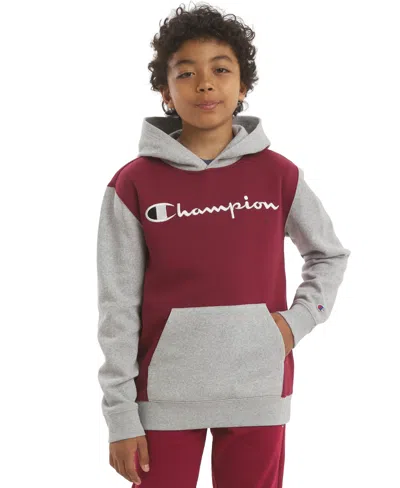 Champion Kids' Boys' 8-20 Color-block Logo Hoodie In Multi