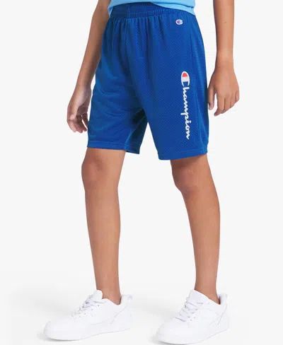 Champion Kids' Boys' 8-20 Label Logo Signature Shorts In Blue