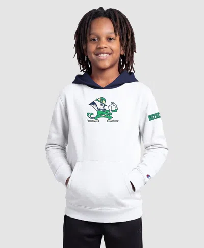 Champion Kids' Boys' And Girls' Notre Dame Fighting Irish Fleece Pullover Hoodie In Gray