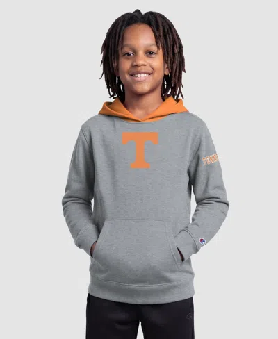 Champion Kids' Boys' And Girls' Tennessee Volunteers Pullover Fleece Hoodie In Gray