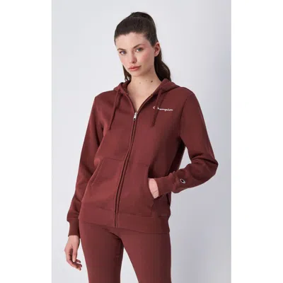 Champion Burgundy Cotton Sweatshirt In Brown