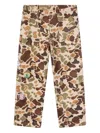 Champion Camouflage Pattern Trousers With Straight Leg In Multi