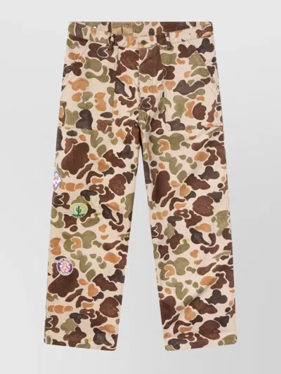 Champion Camouflage Pattern Trousers With Straight Leg In Multi