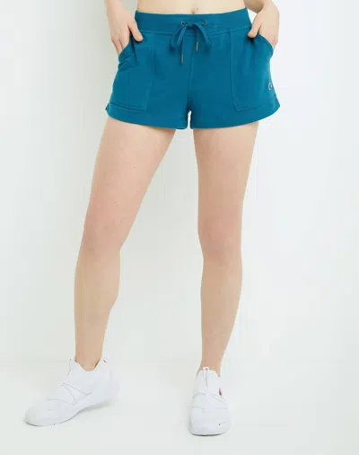 Champion Campus French Terry Shorts In Blue