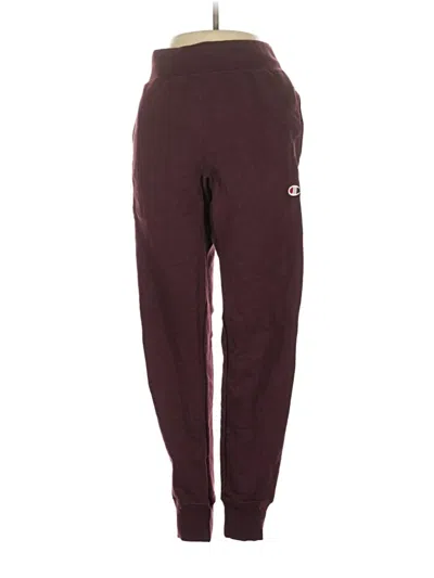 Pre-owned Champion Casual Pants In Burgundy