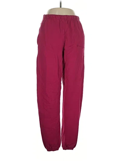 Pre-owned Champion Casual Pants In Burgundy