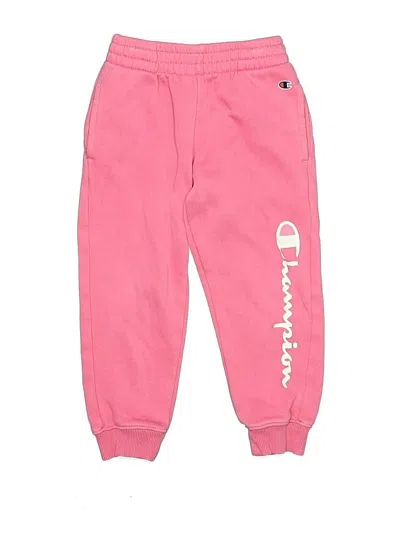 Pre-owned Champion Kids' Casual Pants In Pink