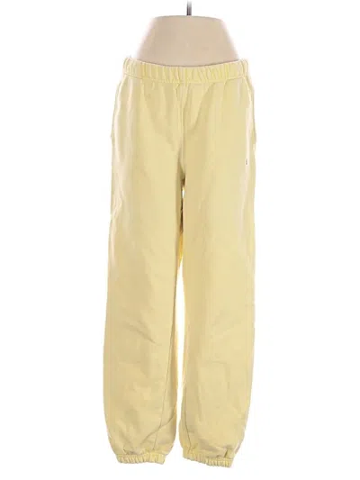 Pre-owned Champion Casual Pants In Yellow