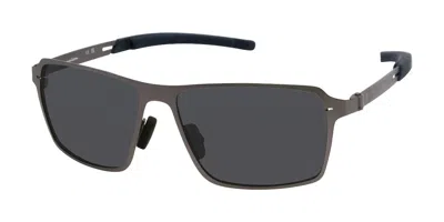 Champion Cfits01 Polarized C03 Occhiali Da Sole Gunmetal Per Uomo In Gray
