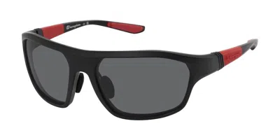 Champion Cfits02 Polarized C01 Occhiali Da Sole Neri Per Uomo In Black