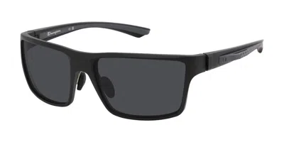 Champion Cfits03 Polarized C01 Occhiali Da Sole Neri Per Uomo In Black