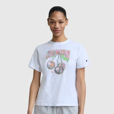 Cherry On Top Graphic T-shirt, C  Logo In White from Champion