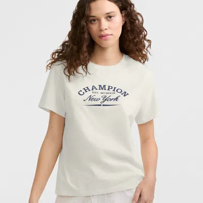 Champion Classic Graphic T-shirt, New York In White