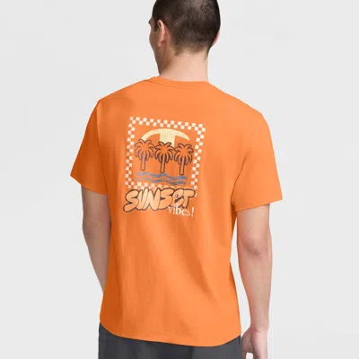 Champion Classic Graphic T-shirt, Sunset Vibes In Orange