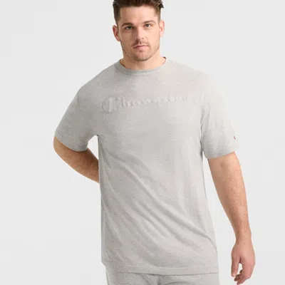 Champion Classic Graphic T-shirt, Tonal Script Logo - Big & Tall In Gray