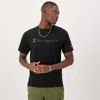 Champion Men's Classic Logo Crewneck Short-sleeve T-shirt In Black