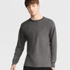Champion Classic Long Sleeve T-shirt, Embroidered C Logo In Gray