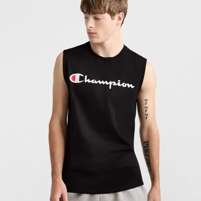 Champion Classic Muscle Tank, Script Logo In Black