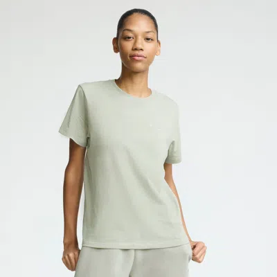 Champion Classic T-shirt, Tonal Left Chest Script In Gray