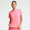 Champion Classic T-shirt, Tonal Left Chest Script In Pink