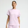 Champion Classic T-shirt, Tonal Left Chest Script In Purple
