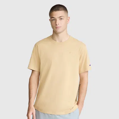 Champion Mens Round Neck Short Sleeve T-shirt In Nude