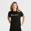 Champion Classic T-shirt, Script Logo In Black