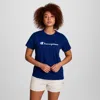 Champion Classic T-shirt, Script Logo In Blue Depths