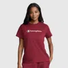 Champion Classic T-shirt, Script Logo In Cabernet