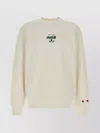 Champion White Crewneck Logo Sweatshirt