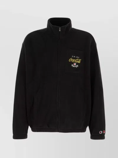 Champion Coca Cola Jacket Elastic Cuffs In Black