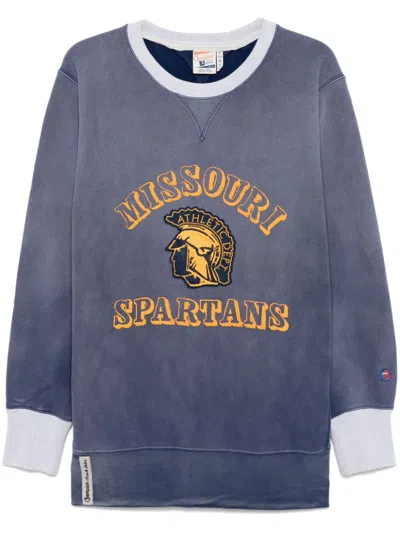 Champion Collegiate Crewneck Sweatshirt In Blue