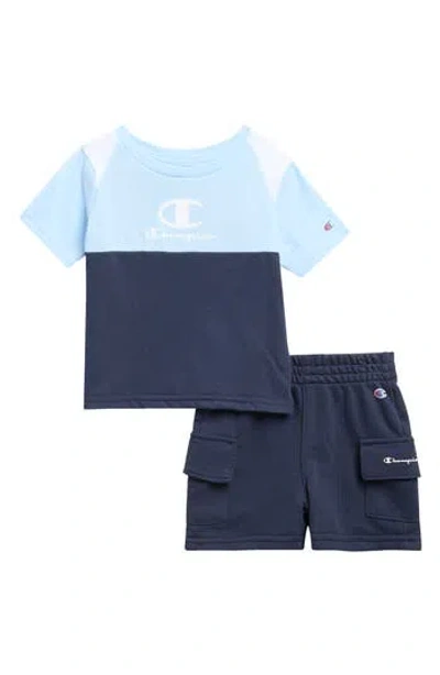 Champion Babies'  Colorblock Graphic T-shirt & Cargo Shorts Set In Multi