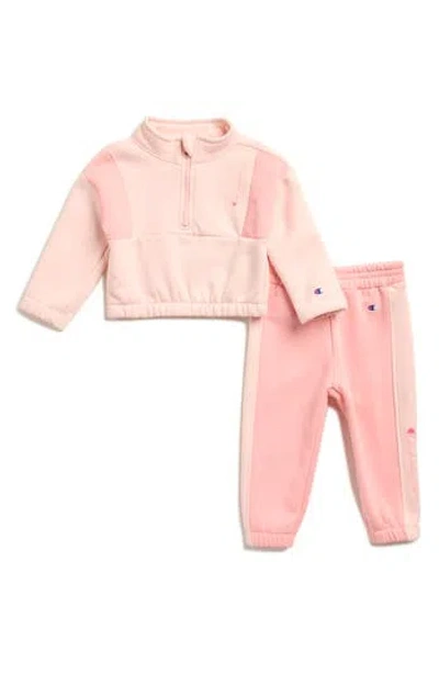 Champion Babies'  Colorblock Quarter Zip Pullover & Jogger Set In Multi