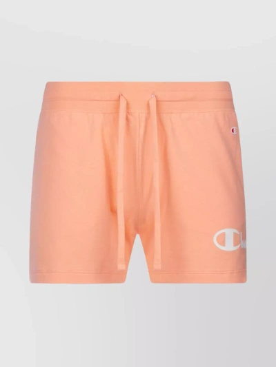 Champion Comfortable Elastic Waistband Shorts In Orange
