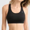 Champion Compression Sports Bra, C Logo In Black