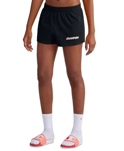 Champion Cotton Get Happy Shorts In Black