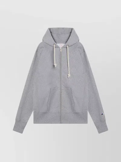 CHAMPION COTTON HOODIE WITH DRAWSTRING AND KANGAROO POCKET