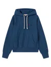 Champion Hooded Cotton Sweatshirt Featuring Kangaroo Pocket In Blue