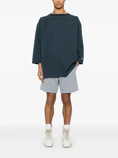Champion Cotton T-shirt In Blue