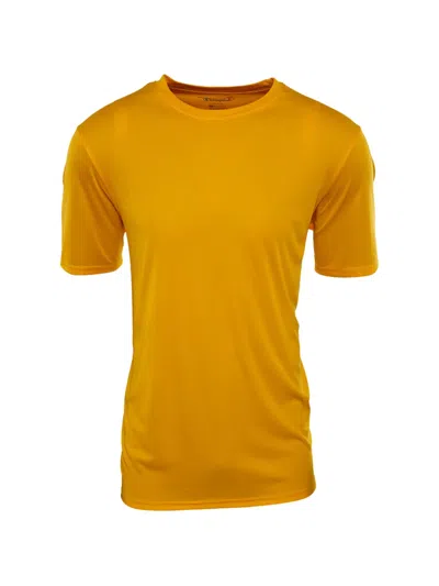 Champion Crewneck T-shirt In Yellow