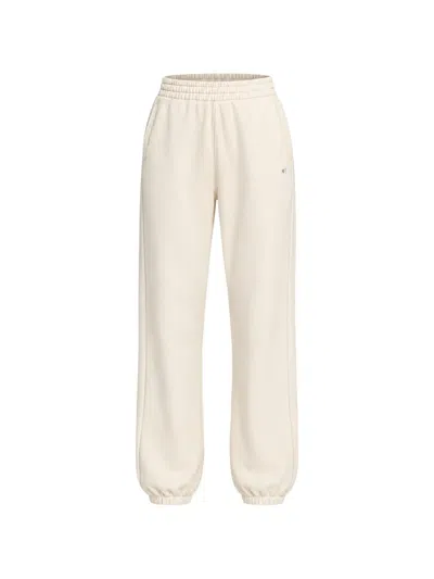 Champion Eco Future Logo-embroidered Track Pants In White