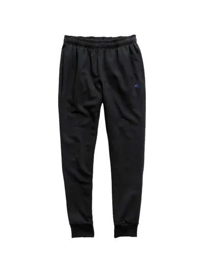 Champion Elasticated-waistband Track Pants In Black