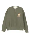 Champion Embroidered Logo Sweatshirt In Green