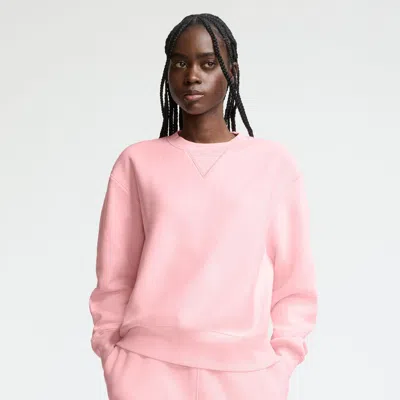 Champion Essentials Reverse Weave Crewneck Sweatshirt In Pink