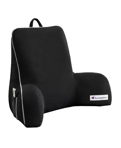 Champion Faux Wool Backrest Pillow, 29" X 24.5" In Black